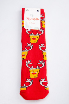 Шкарпетки жіночі новорічні махрові